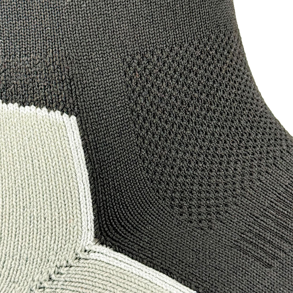 1000 Mile Repreve Single Layer Twin Pack Mens Crew Running Socks - Black
