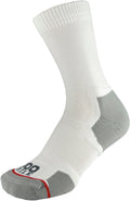 1000 Mile Repreve Single Layer Twin Pack Mens Crew Running Socks - White