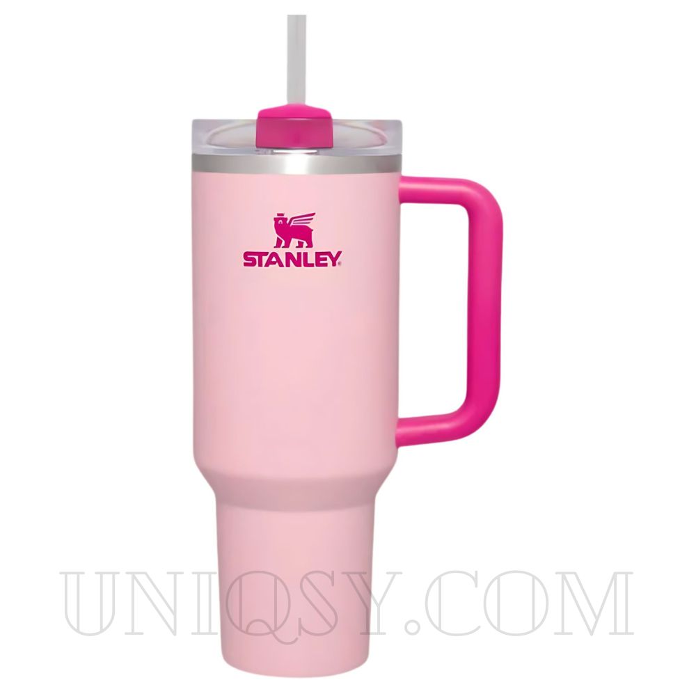 Stanley Tumbler with Handle & Straw Lid - Stainless Steel, Vacuum Insulated, Thermal Iced Travel Mug (40 OZ)