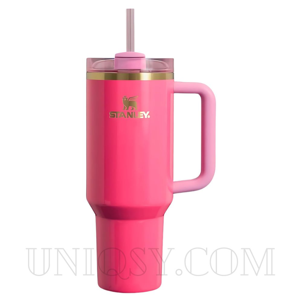 Stanley Tumbler with Handle & Straw Lid - Stainless Steel, Vacuum Insulated, Thermal Iced Travel Mug (40 OZ)
