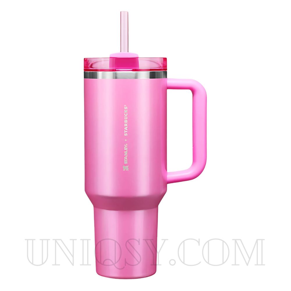 Stanley Tumbler with Handle & Straw Lid - Stainless Steel, Vacuum Insulated, Thermal Iced Travel Mug (40 OZ)