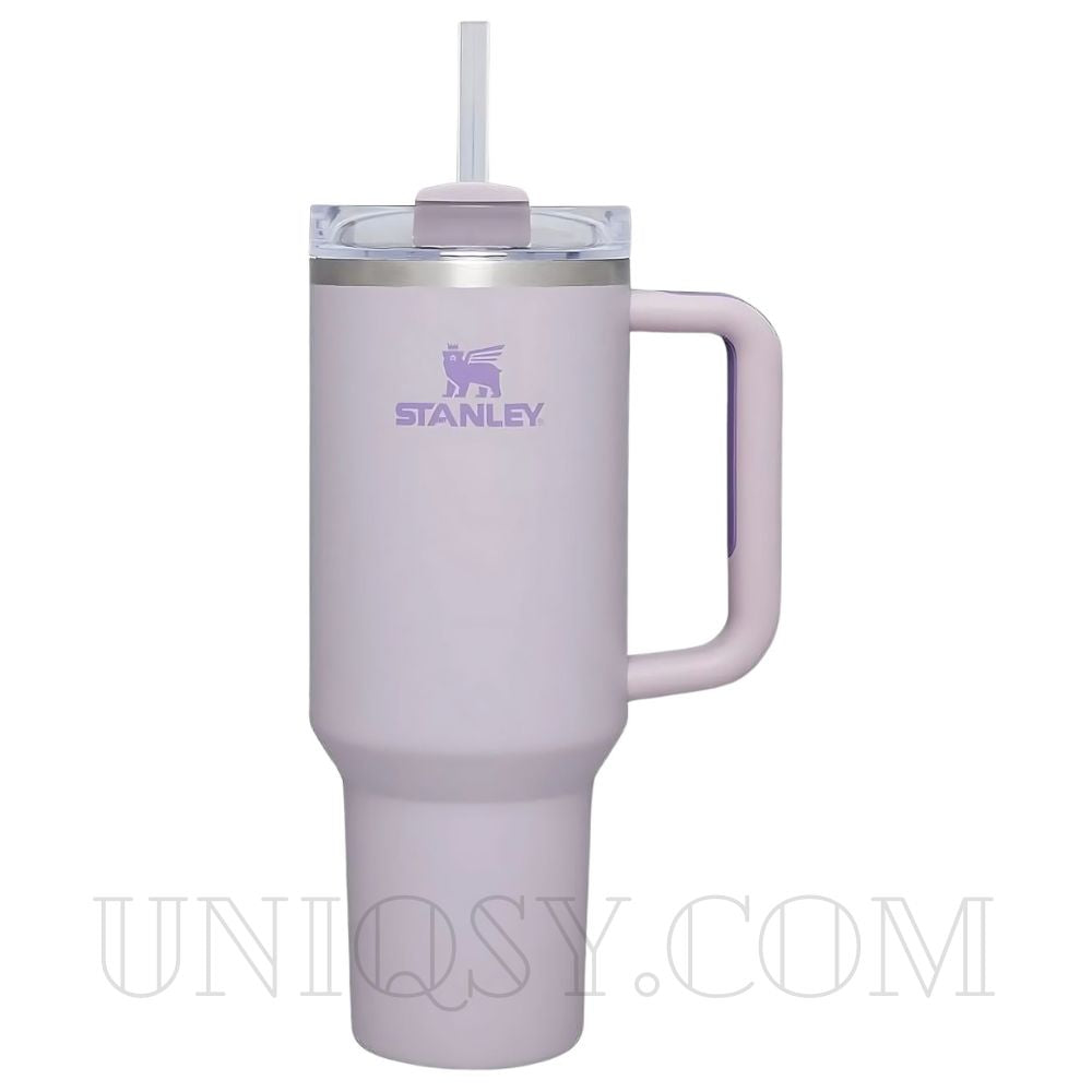 Stanley Tumbler with Handle & Straw Lid - Stainless Steel, Vacuum Insulated, Thermal Iced Travel Mug (40 OZ)