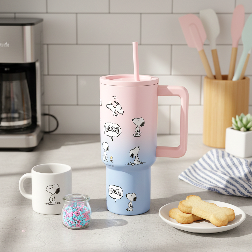 Peanuts Snoopy Woof Travel Tumbler - Limited Ombre Color