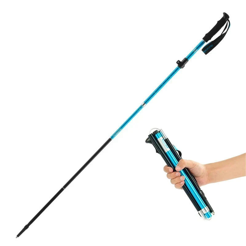 Naturehike Folding Trekking Poles - Adjustable Aluminum Hiking Sticks